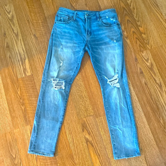 🦅Men’s American Eagle Outfitter’s Slim Taper Jeans Next Level Flex Size 32/30 - Picture 5 of 5